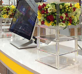 Soporte transparente para flores (21 u.)