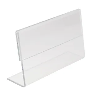 Porta prezzo tipo L 100x80 acrilico 1,5mm
