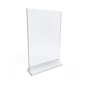 A5 Acrylic 1.5mm Vertical Tabletop Menu Stand